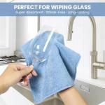 Colorful Microfiber Cleaning Cloths, 12 Pack