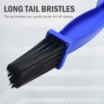WEFOO Motorcycle Chain Cleaner Brush Set, Blue/Red