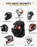 Waterproof Helmet Backpack for Motorcycle Riders