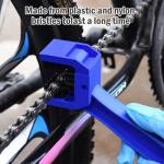 WEFOO Motorcycle Chain Cleaner Brush Set, Blue/Red