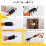 SONEE Adjustable Manual Nail Gun Kit for Concrete