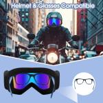 Lievermo 2 Pack UV Protection Motorcycle Goggles