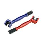 WEFOO Motorcycle Chain Cleaner Brush Set, Blue/Red