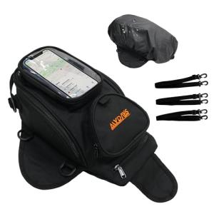 MYDAYS Magnetic Motorcycle Tank Bag - Heavy Duty Black