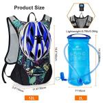 Lightweight Hydration Backpack with 2L Water Bladder