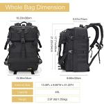 YOUNGOA Waterproof Motorcycle Helmet Backpack, 20L