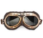 Vintage Aviator Motorcycle Goggles with Smoke Lens