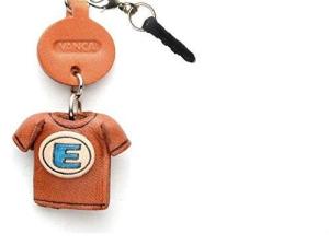 E/Blue Leather Earphone Jack Dust Plug