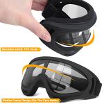 OXG Motorcycle Goggles for Helmets and ATV