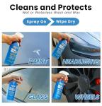 Waterless Car Wash Wax with UV Protection 128 oz