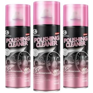 DONKEYPRO Interior Car Cleaner & Polishing - Repels Dust & Staining, Restores & Protects Plastic, Vinyl, Leather, Dashboard - UV Guard, Anti-Aging, Exterior & Interior Car Detailer Spray (3 x 15oz)