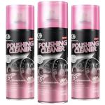 DONKEYPRO Interior Car Cleaner & Polishing - Repels Dust & Staining, Restores & Protects Plastic, Vinyl, Leather, Dashboard - UV Guard, Anti-Aging, Exterior & Interior Car Detailer Spray (3 x 15oz)