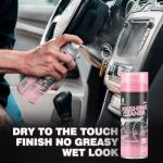 DONKEYPRO Interior Car Cleaner & Polishing - Repels Dust & Staining, Restores & Protects Plastic, Vinyl, Leather, Dashboard - UV Guard, Anti-Aging, Exterior & Interior Car Detailer Spray (3 x 15oz)