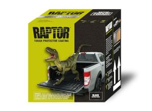 Raptor Black Urethane Spray-On Truck Bed Liner & Texture Coating, Protective Paint for Tailgates & Trucks, Vehicle Undercoating, 1 Gallon