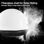 DOT Approved Half Cap Motocross Helmet with Goggles