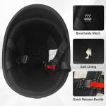 DOT Approved Half Cap Motocross Helmet with Goggles