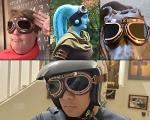 Steampunk Motorcycle Goggles for Cosplay and Costumes