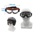 Vintage Motorcycle Goggles - 2 Pack, Anti-Fog Eyewear