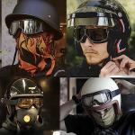 Vintage Motorcycle Goggles - 2 Pack, Anti-Fog Eyewear