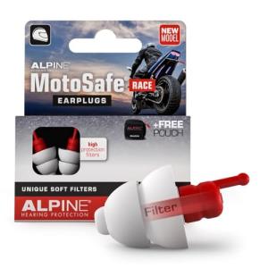Alpine MotoSafe Race - Ultra Soft Motorcycle Ear Plugs
