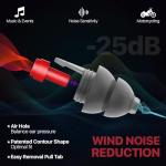 Comfortable Motorcycle Earplugs for Noise Reduction