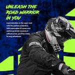 HWK Scorpion Black Motorcycle Jacket with Armor