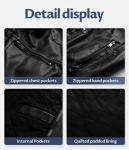 Men's Vintage Black Motorcycle Faux Leather Jacket