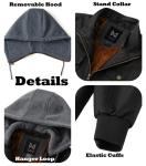 GGleaf Men's Waterproof Vintage Motorcycle Bomber Jacket