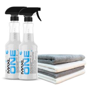 MAXLONE Waterless Detailer Spray with Microfiber Cloths