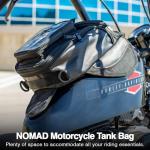 Nomad Heavy Duty Magnetic Tank Bag for Motorcycles