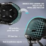 Adjustable Safety Helmet for Skateboarding and Biking