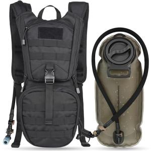 MARCHWAY Tactical Hydration Pack Backpack - 3L Bladder
