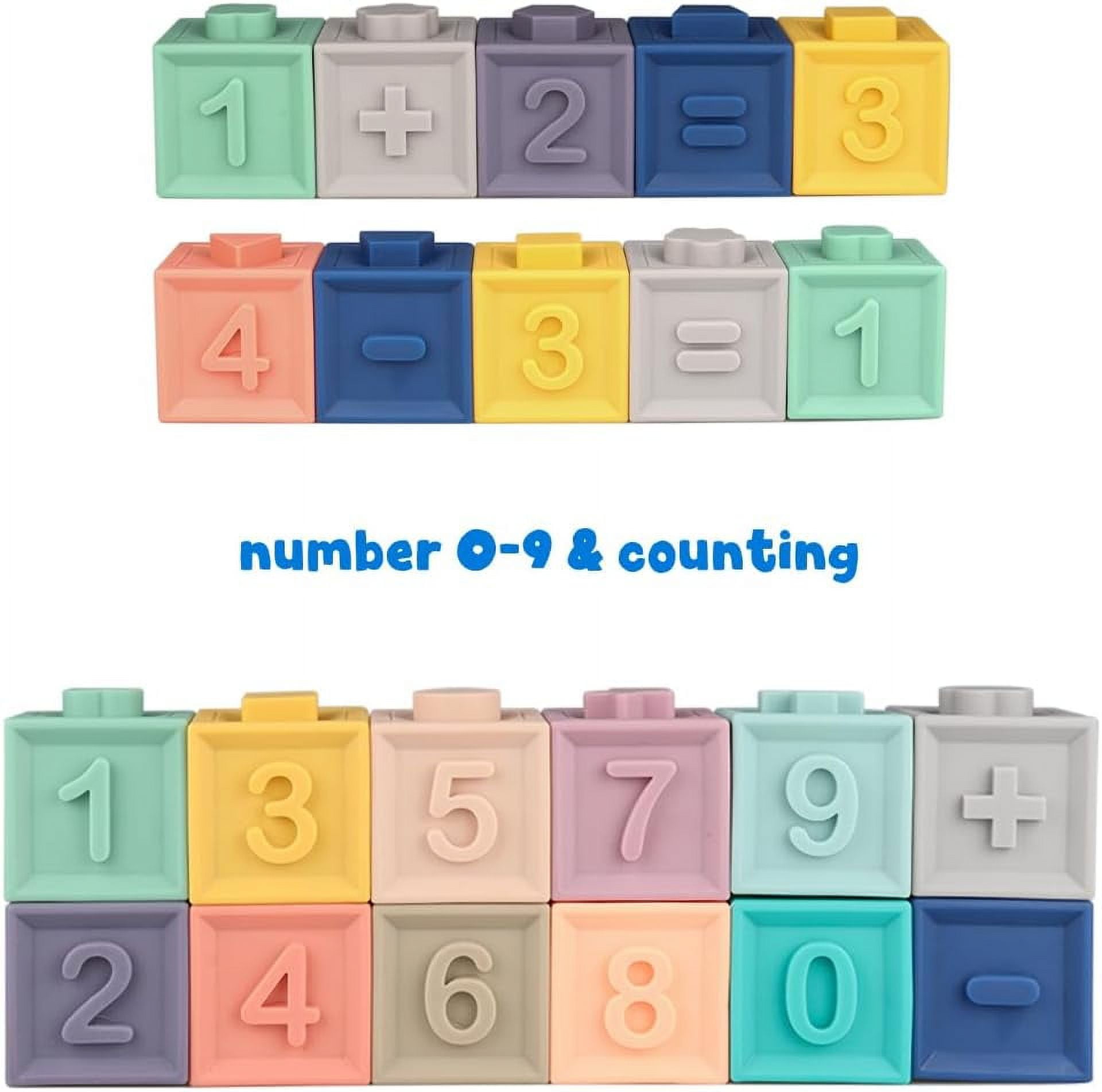 Soft Stacking Blocks for Baby Bath Play