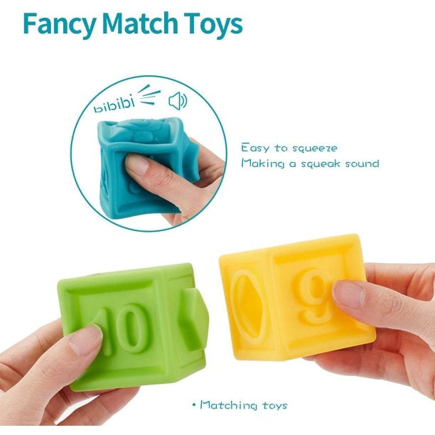 EIMELI Soft Baby Blocks Set of 6