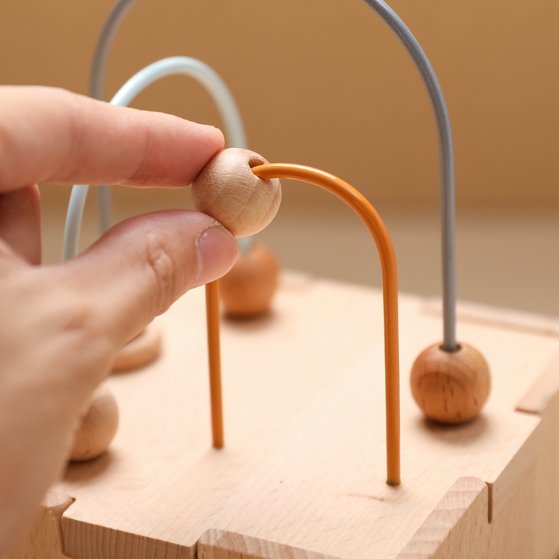 Montessori Wooden Shape Stacking Puzzle Toy for Toddlers