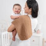 Comfy Cubs Ultra Absorbent Cotton Burp Cloths, 10 Pack