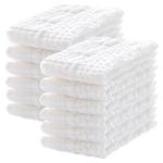 12 Pack Extra Soft Cotton Muslin Burp Cloths