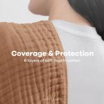 Comfy Cubs Ultra Absorbent Cotton Burp Cloths, 10 Pack