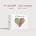 Comfy Cubs Ultra Absorbent Cotton Burp Cloths, 10 Pack