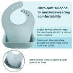 PandaEar Silicone Bib Set with Catcher Tray