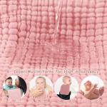 Looxii Ultra Soft Muslin Baby Burp Cloths 6-Pack