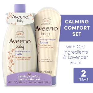 Aveeno Baby Bedtime Gift Set with Lavender Scent
