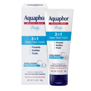 Aquaphor Baby Diaper Rash Cream, Zinc Oxide, 3.5 oz