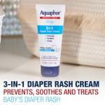 Aquaphor Baby Diaper Rash Cream, Zinc Oxide, 3.5 oz