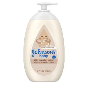 Johnson's Baby Lotion, Vanilla & Oat, 16.9 oz
