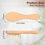 Wooden Baby Hair Brush Set with Goat Bristles