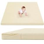 ILPEOD Thick Waterproof Baby Play Mat - Beige