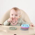 Silicone Ring Teether Toys for Babies 0-24 Months