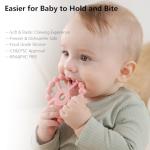 Silicone Ring Teether Toys for Babies 0-24 Months