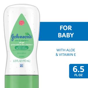 Johnson's Baby Aloe Vera Oil Gel, 6.5 fl oz